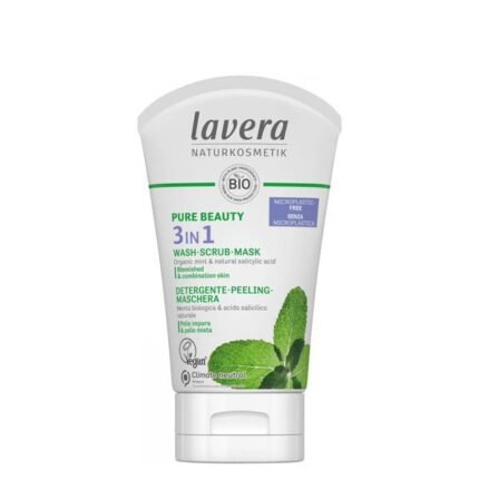 LAVERA | Pure Beauty 3 IN 1 Wash • Scrub • Mask – Pure Beauty 3 Σε 1 Καθαρισμός • Απολέπιση • Μάσκα (125ml)