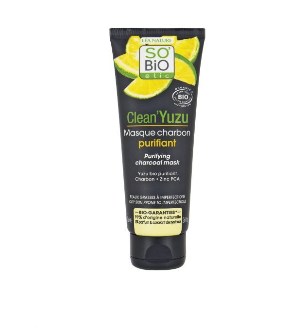 1341946 SO’BIO ÉTIC | Μάσκα Προσώπου Μείωσης των Πόρων – Με ενεργό άνθρακα & βιολογικό yuzu 75ml - Image 1