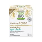 SO’BIO ÉTIC | Κρέμα Ημέρας Προσώπου Αντιγήρανσης (Ελαφριάς Υφής) – Με βιολογικό αργανέλαιο & υαλουρονικό οξύ 50ml