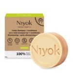 NIYOK | Στερεό Σαμπουάν & Conditioner Green Touch – Με δροσερό άρωμα, 80 g