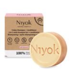 NIYOK | Στερεό Σαμπουάν & Conditioner Soft Blossom – Με απαλό, λουλουδένιο άρωμα, 80 g