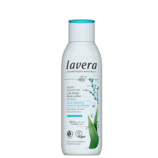 expres-basis-body-lotion-front LAVERA | basis sensitive Γαλάκτωμα Σώματος EXPRESS – 250ml - Image 1