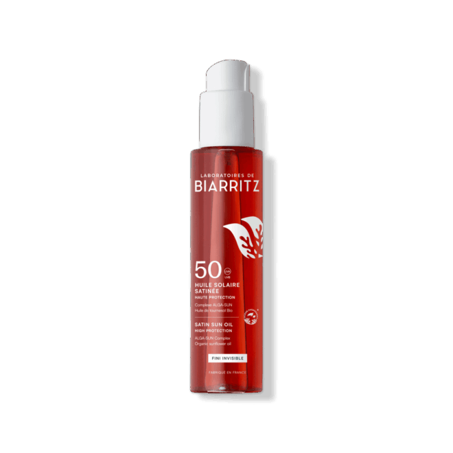 3760211483579_Huile-solaire-satinee-SPF50_FR-EN_flacon-125ml_sans-fond_BD-1-min-660x660 LABORATOIRES DE BIARRITZ | Αντηλιακό Μεταξένιο Λάδι Spf50 125ml - Image 1